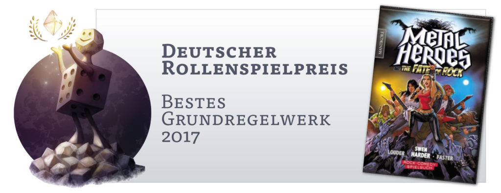 Deutscher Rollenspielpreis: Bestes Grundregelwerk 2017